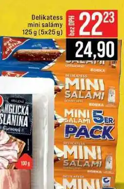 Jip Delikatess mini salámy 125 g (5x25g) nabídka
