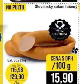 Jip Slovenský salám točený bal. cca 2 kg 100g nabídka