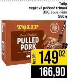 Jip Tulip vepřová pečeně trhaná BBQ, sous-vide nabídka