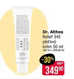 Teta Dr. Althea Relief 345 pleťový krém nabídka