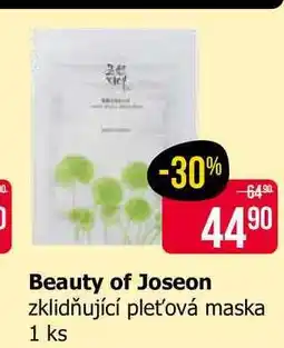 Teta Beauty of Joseon zklidňující pleťová maska 1 ks nabídka