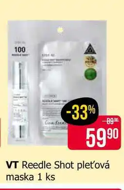 Teta VT Reedle Shot pleťová maska 1 ks nabídka