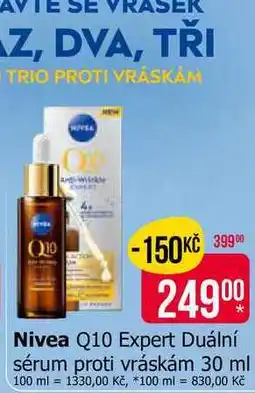 Teta Nivea Q10 Expert Duální sérum proti vráskám nabídka