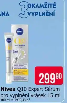 Teta Nivea Q10 Expert Sérum pro vyplnění vrásek nabídka