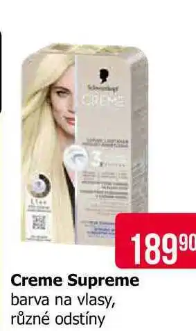 Teta Creme Supreme barva na vlasy, různé odstíny nabídka