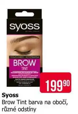 Teta Syoss Brow Tint barva na obočí, různé odstíny nabídka