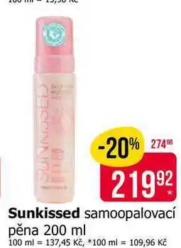 Teta Sunkissed samoopalovací pěna nabídka