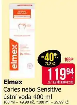Teta Elmex Caries nebo Sensitive ústní voda nabídka