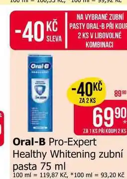 Teta Oral-B Pro-Expert Healthy Whitening zubní pasta nabídka
