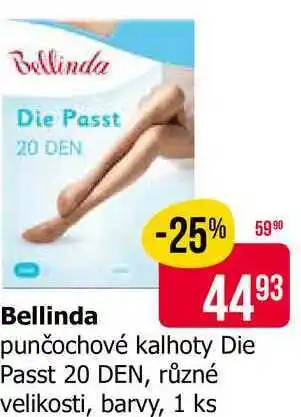 Teta Bellinda punčochové kalhoty Die Passt 20 DEN, různé velikosti, barvy, 1 ks nabídka