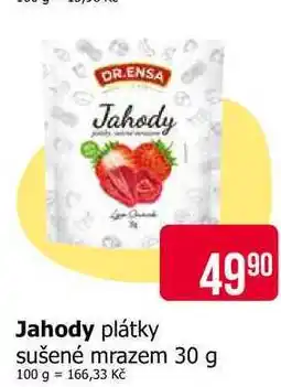 Teta DR.ENSA Jahody plátky sušené mrazem nabídka