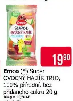 Teta Emco Super OVOCNÝ HADİK TRIO, 100% přírodní, bez přidaného cukru nabídka