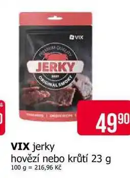 Teta VIX jerky hovězí nebo krůtí nabídka