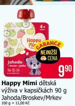 Teta Happy Mimi dětská výživa v kapsičkách nabídka