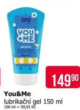 Teta You&Me lubrikační gel nabídka