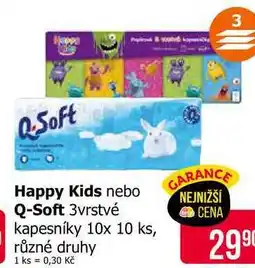Teta Q-Soft 3vrstvé kapesníky 10x 10 ks, různé druhy nabídka