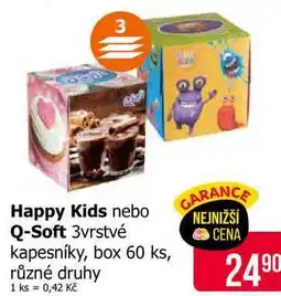 Teta Q-Soft 3vrstvé kapesníky, box 60 ks nabídka
