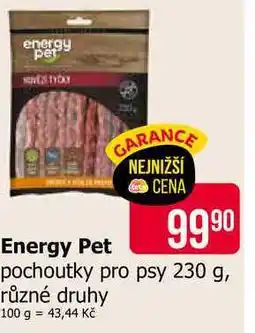Teta Energy Pet pochoutky pro psy 230 g, různé druhy nabídka