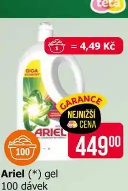 Teta Ariel gel na praní 100 dávek, vybrané druhy nabídka