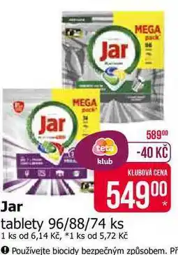 Teta Jar tablety 96/88/74 ks nabídka