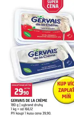 Terno GERVAIS DE LA CRÈME 180 g vybrané druhy nabídka