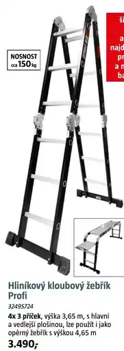 Bauhaus Hliníkový kloubový žebřík Profi nabídka