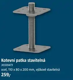 Bauhaus Kotevní patka stavitelná nabídka