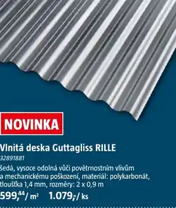 Bauhaus Vlnitá deska Guttagliss RILLE nabídka