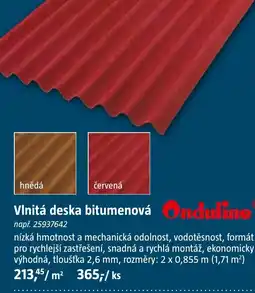 Bauhaus Vlnitá deska bitumenová nabídka