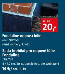 Bauhaus Fondaline nopová fólie nabídka