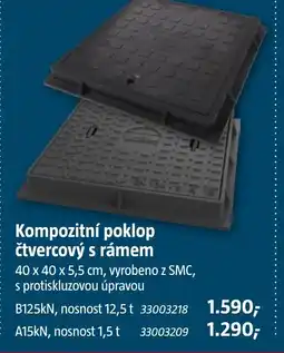 Bauhaus Kompozitní poklop čtvercový s rámem nabídka