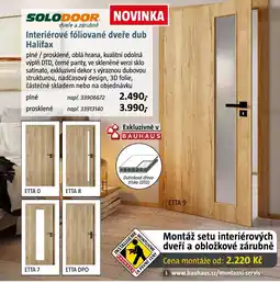 Bauhaus Interiérové fóliované dveře dub Halifax nabídka