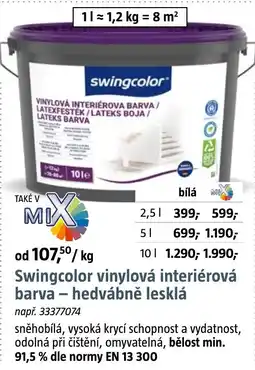 Bauhaus Swingcolor vinylová interiérová barva - hedvábně lesklá nabídka