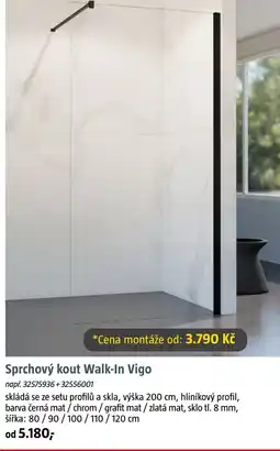 Bauhaus Sprchový kout Walk-In Vigo nabídka