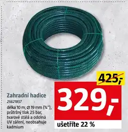 Bauhaus Zahradní hadice nabídka