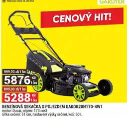 Merkury Market Benzínová sekačka s pojezdem GAKDK20N170-4W1 nabídka
