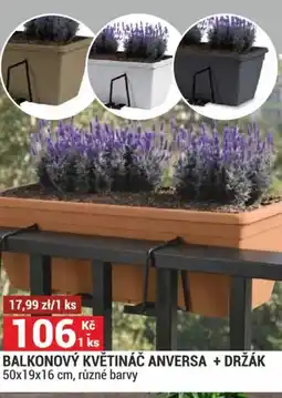 Merkury Market Balkonový květináč anversa + držák nabídka