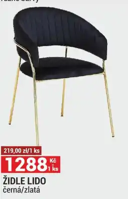 Merkury Market Židle lido černá/zlatá nabídka