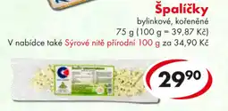 CBA Špalíčky nabídka