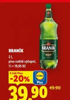 Lidl Pivo braník nabídka