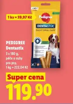 Lidl Pedigree dentastix pochoutky pro psy nabídka