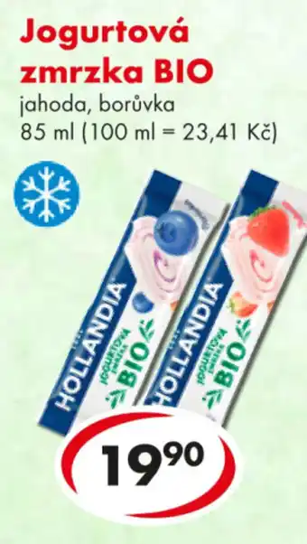 CBA Jogurtová zmrzka BIO nabídka