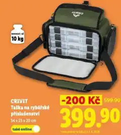 Lidl Taška na rybářské přislušenství nabídka