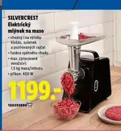 Lidl Elektrický mlýnek na maso nabídka