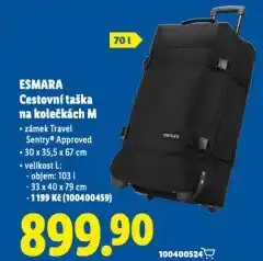 Lidl Cestovní taška na kolečkách nabídka