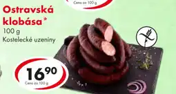 CBA Ostravská klobása nabídka