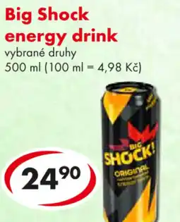 CBA Big Shock energy drink nabídka