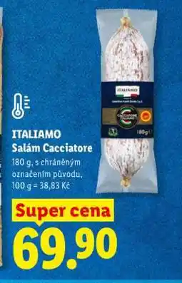 Lidl ITALIAMO Salám Cacciatore nabídka