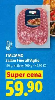 Lidl ITALIAMO Salám Fino all’Aglio nabídka