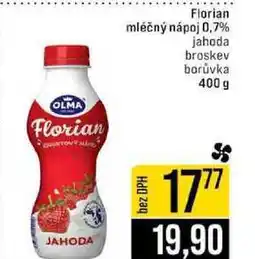 Jip Florian mléčný nápoj 0,7% jahoda broskev borůvka nabídka